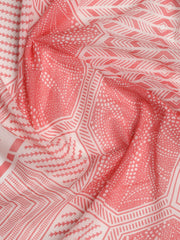 Printed Cotton Blend Unstitched Suit With Dupatta