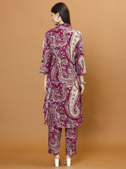 Printed Cotton Blend Kurta With Pant
