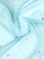 Embroidered Tissue Unstitched Suit With Dupatta