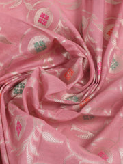 Woven Design Chanderi Unstitched Suit With Pant & Dupatta