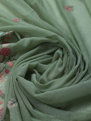 Embroidered Chiffon Unstitched Suit With Dupatta