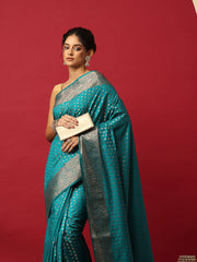 Woven Design Art Silk Firozee Saree