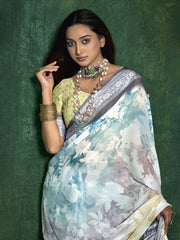 Printed Georgette Saree