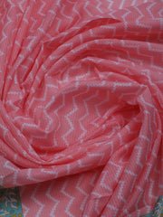 Printed Cotton Blend Unstitched Suit With Dupatta