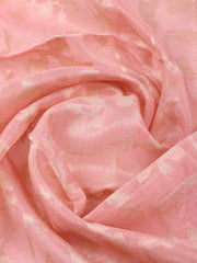 Embroidered Tissue Unstitched Suit With Pant & Dupatta