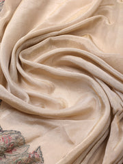 Banarasi Tissue Unstitched Suit With Dupatta