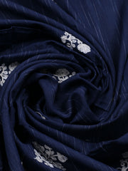 Neck Embroidered Cotton Blend Unstitched Suit With Dupatta