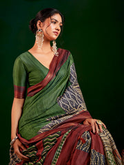Printed Art Silk Saree