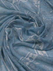 Neck Embroidered Cotton Blend Unstitched Suit With Dupatta