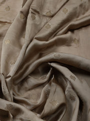 Woven Design Chanderi Unstitched Suit With Dupatta