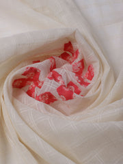 Printed Cotton Blend Unstitched Suit With Dupatta