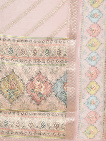 Abstract Printed Cotton Saree