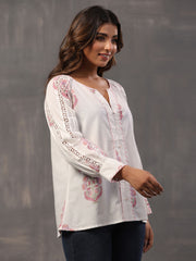 Printed Cotton Short Kurti