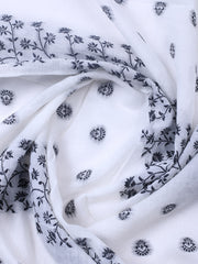 Woven Design Cotton Blend Unstitched Suit With Pant & Dupatta