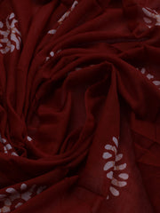 Printed Cotton Blend Unstitched Suit With Dupatta