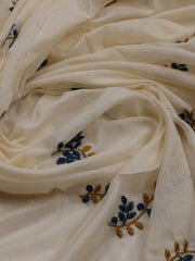 Printed Cotton Blend Unstitched Suit With Dupatta