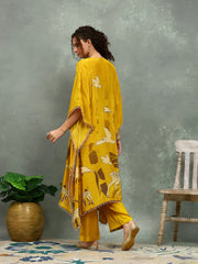 Printed Crepe Kurta With pants