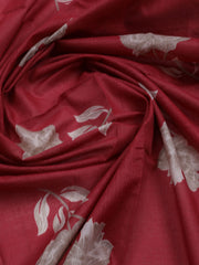 Printed Cotton Blend Unstitched Suit With Dupatta