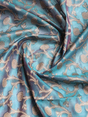 Woven Banarasi Chanderi Unstitched Suit With Dupatta