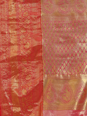 Woven Brodcade Zari Jaal Art Silk Saree