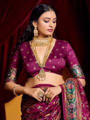 Digital Printed Art Crepe Saree