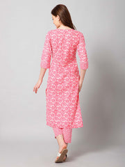 Printed Cotton Kurta Set