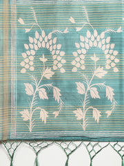 Digital Printed Tussar Woven Saree