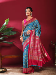 Digital Print Art Silk Saree