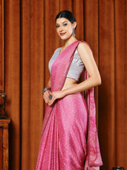 Floral Printed Georgette Saree