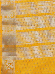 Zari Border Booti Art Silk Woven Saree