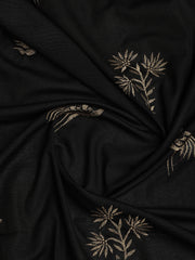 Neck Embroidered Cotton Blend Unstitched Suit With Dupatta