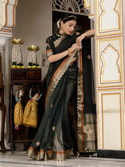 Woven Border Tissue Saree