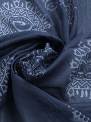 Printed Cotton Blend Unstitched Kurta With Pant & Dupatta