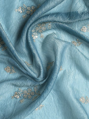 Embroidered Tissue Unstitched Suit With Dupatta