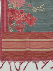 Printed Tussar Saree