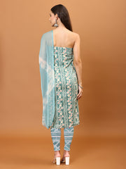 Neck Patti Printed Cotton Unstitched Suit Piece With Dupatta