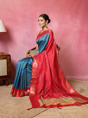 Bandhani Printed Art-Tusser Saree
