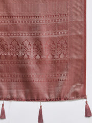 Floral Printed Crepe Woven Saree