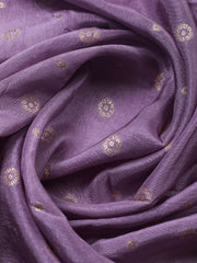 Embroidered Chanderi Ustitched Suit With Pant & Dupatta