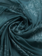 Printed Cotton Blend Unstitched Kurta With Pant & Dupatta