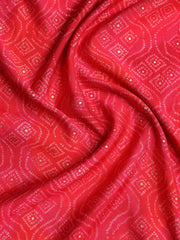 Embroidered Chanderi Unstitched Suit With Dupatta