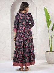 Floral Printed Cotton Kurta