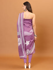 Printed Muslin Unstitched Suit Piece With Dupatta
