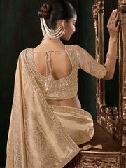 Embroidered Cotton Blend Saree