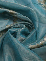 Woven Design Tissue Unstitched Suit With Dupatta