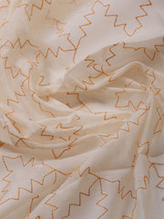 Neck Embroidered Cotton Blend Unstitched Suit With Dupatta