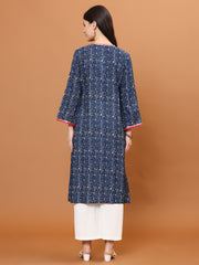 Printed Muslin Kurta