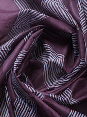 Printed Cotton Blend Ustitched Suit With Pant & Dupatta