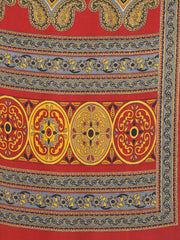 Digital Printed Satin Woven Saree