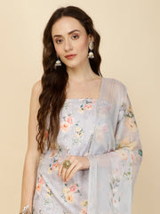 Printed Cotton Unstitched Suit Piece With Dupatta